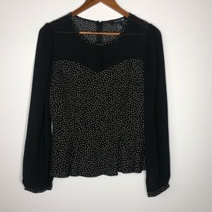 Forever 21 Sweetheart Neckline Peplum Top